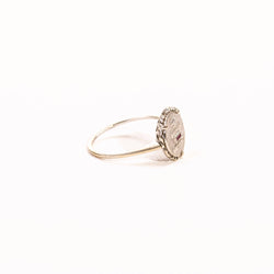 Bague AUGIS diamant rubis or blanc