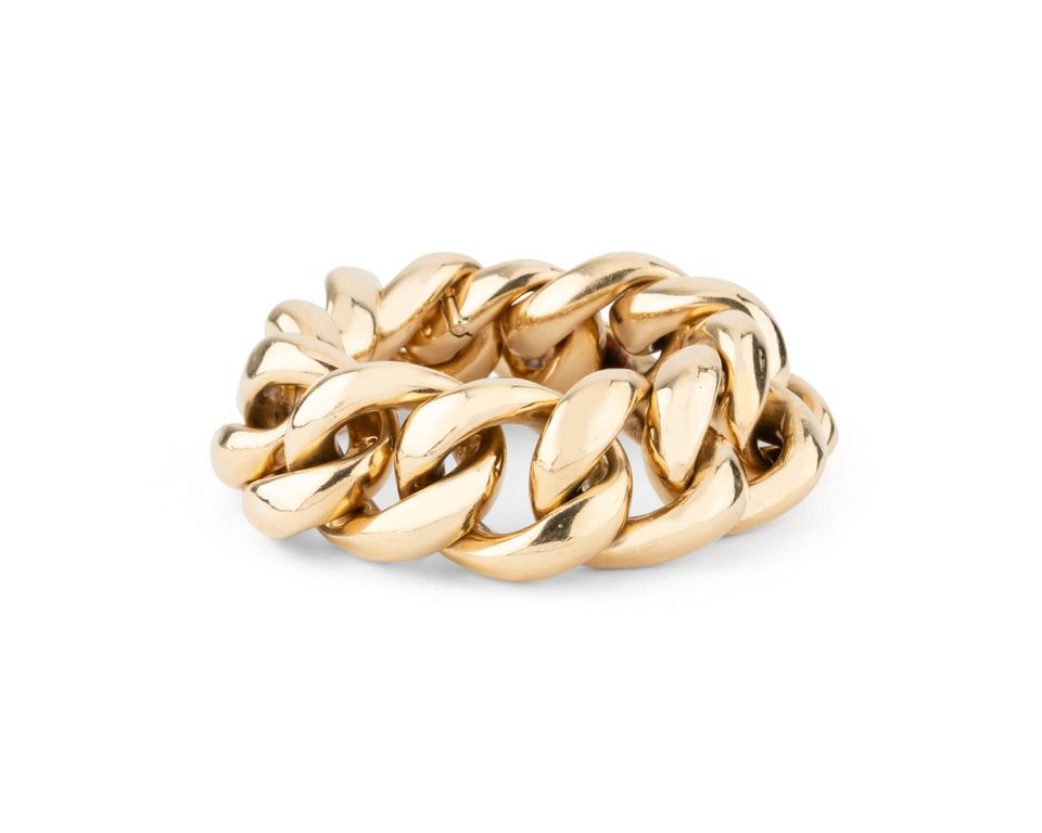 SEAMAN SCHEPPS Mesh bracelet in yellow gold
