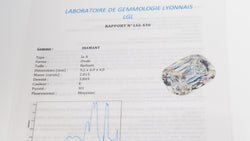 Yellow gold and 2ct cushion diamond ring Certified 