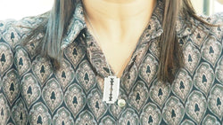 Pendentif Dinh Van Lame de Rasoir en or blanc