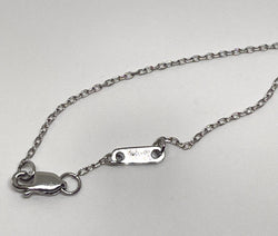 Dinh Van- Collier le cube or blanc taille moyen