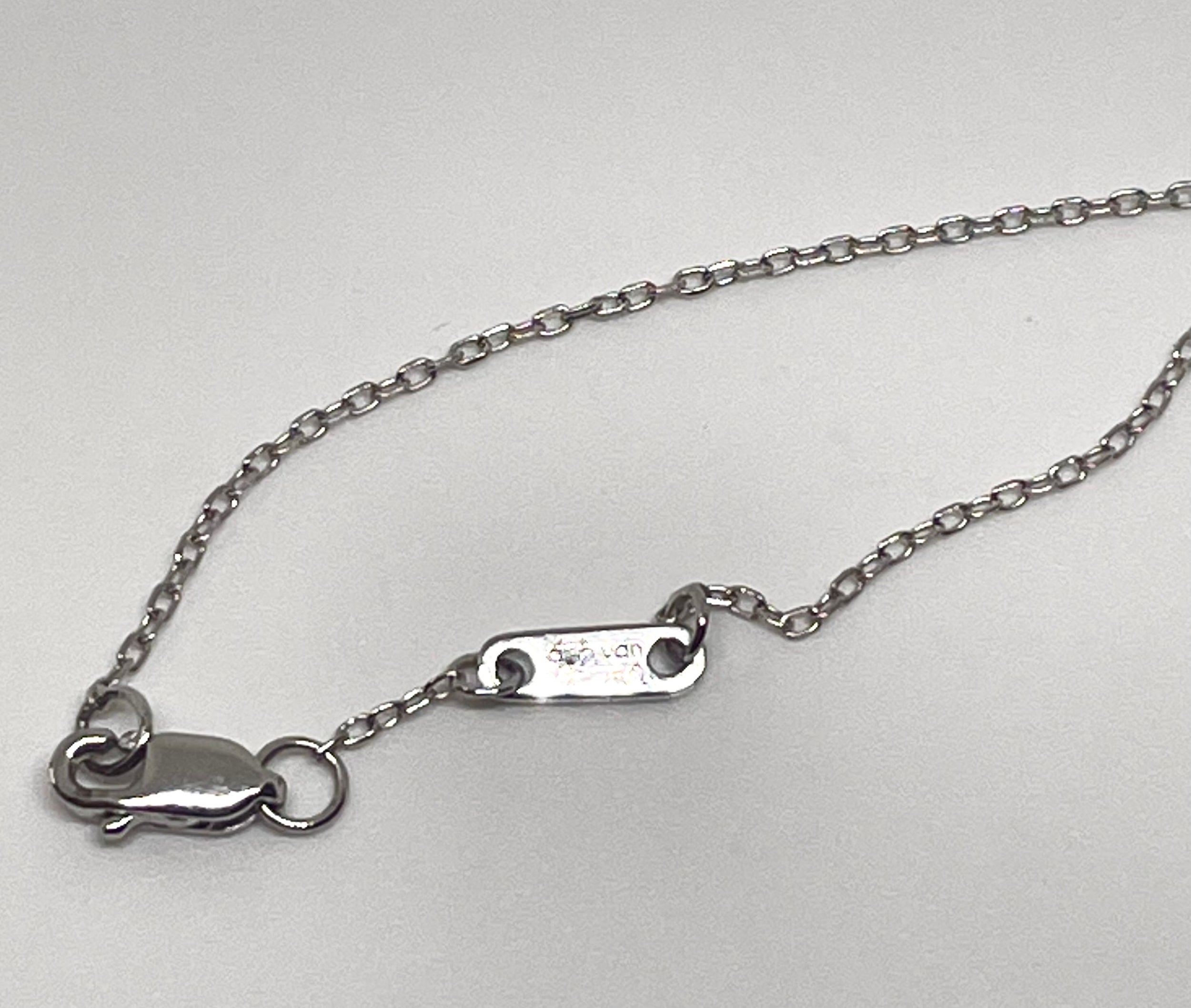 Dinh Van- Collier le cube or blanc taille moyen