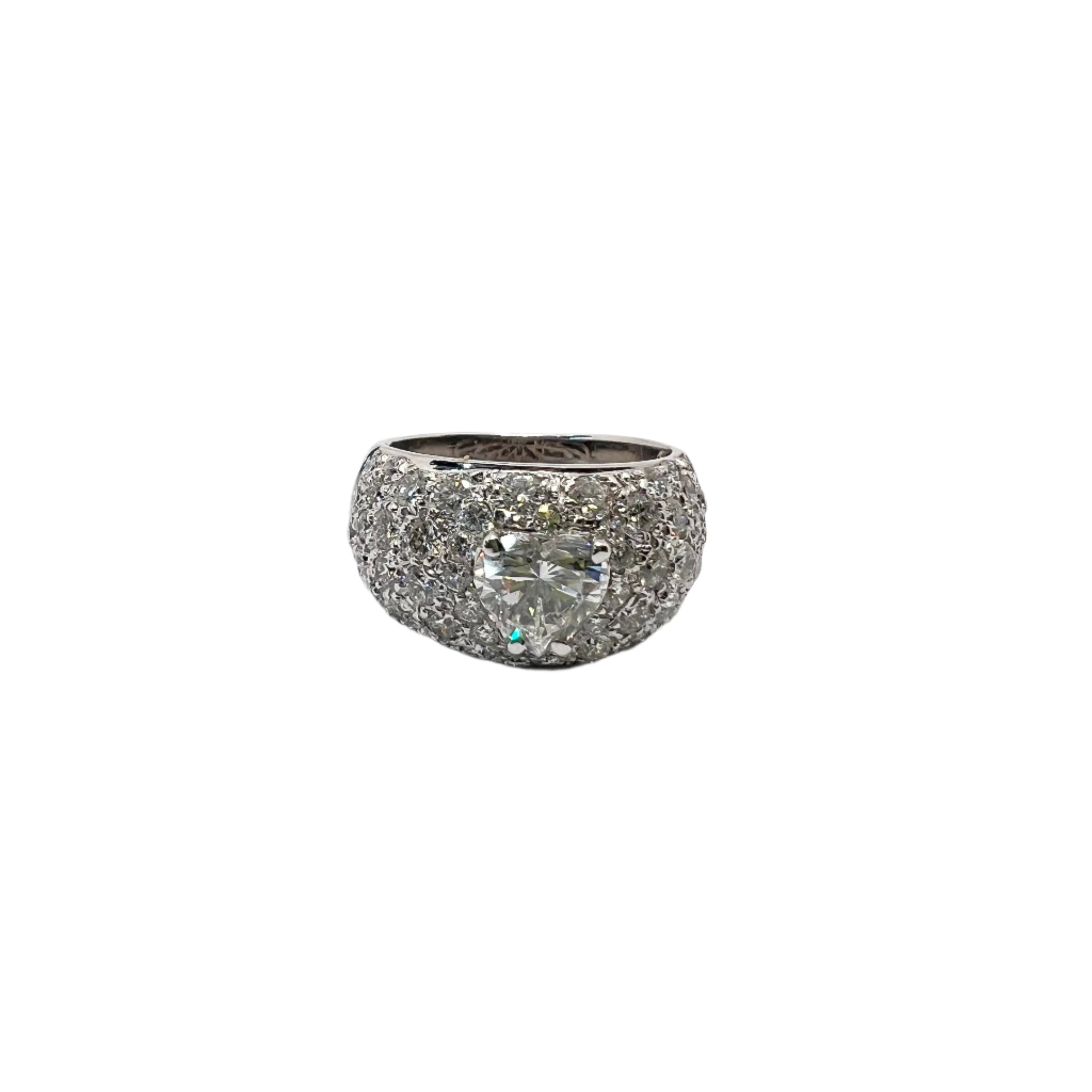 Bague en or 18 carats avec diamants naturels