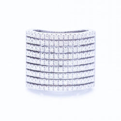 Bague en or blanc et pavé de diamantsd'occasion