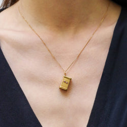 Pendentif en or jaune et rubis