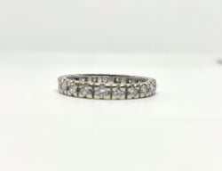 Bague, alliance diamants tour complet 1,68cts