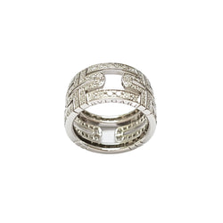 Bague Bvlgari Parentesi EU54 - Or blanc et diamants