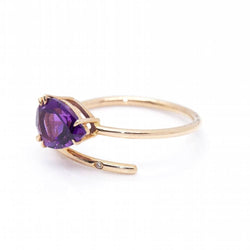 Ring RAY in amethyst and gold