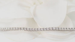 Bracelet rivière en or blanc et diamants 1ct