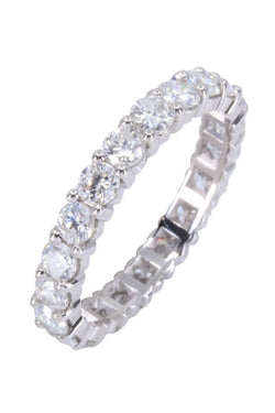 White gold and diamond wedding ring