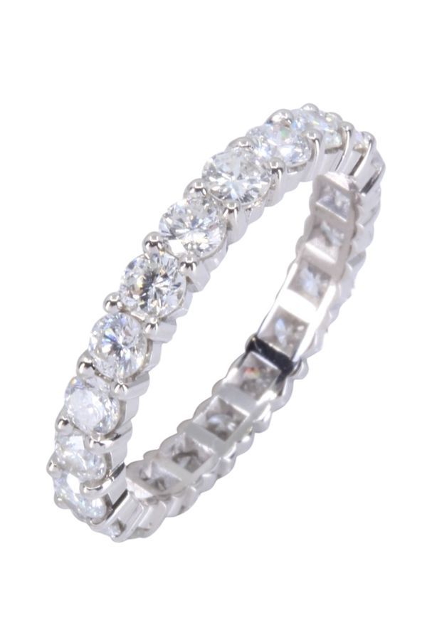 White gold and diamond wedding ring