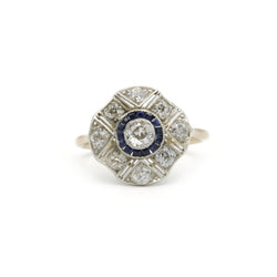 Bague - Or, Argent, Saphirs & Diamants