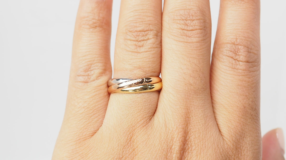 Cartier Trinity 3 gold ring 