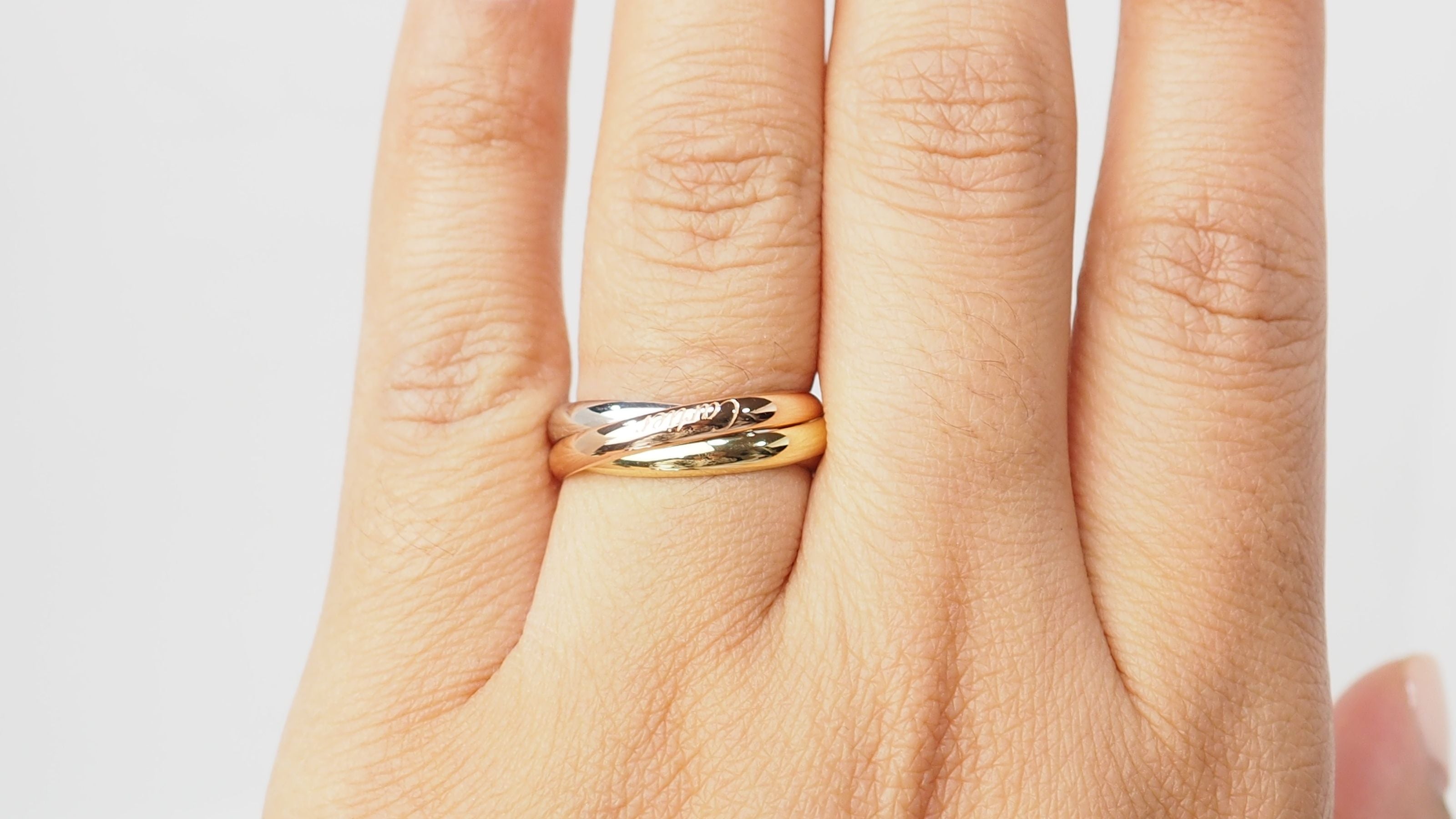 Cartier Trinity 3 gold ring 