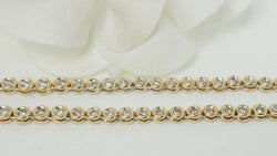 Collier rivière en or jaune et diamants