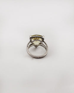 Bague Cocktail MAUBOUSSIN Mes Couleurs à Toi, en or blanc quartz lemon et diamants