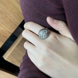 Ring in Platinum and diamonds