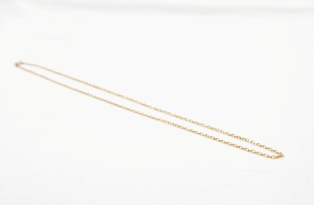 Collier maille forçat jaseron en or jaune