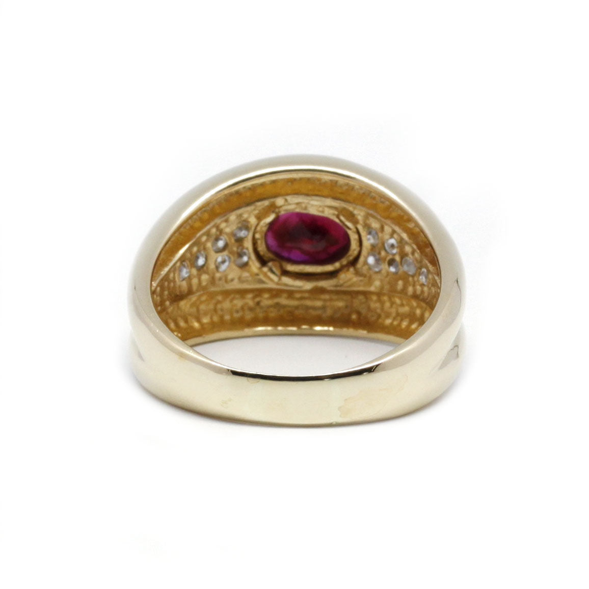 Bague - Or, rubis et diamants