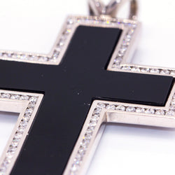 Pendentif CREU de DIAMANTS en or blanc