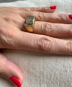 Bague or Pavage 44 diamants