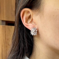 Boucles d'oreilles - Or, Platine & Diamants