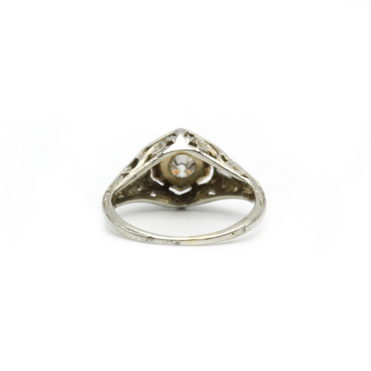 Ring Garter in white gold and diamonds