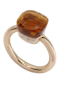 Bague POMELLATO Nudo classic citrine et or jaune