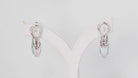 Boucles d'oreilles en or blanc aigues marines et diamants