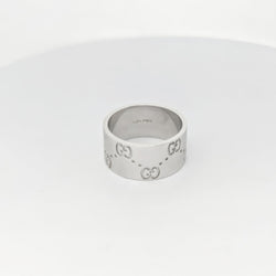 Bague Icon or blanc signée Gucci