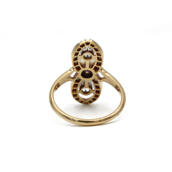 Bague XIXème - Or, perle et diamants