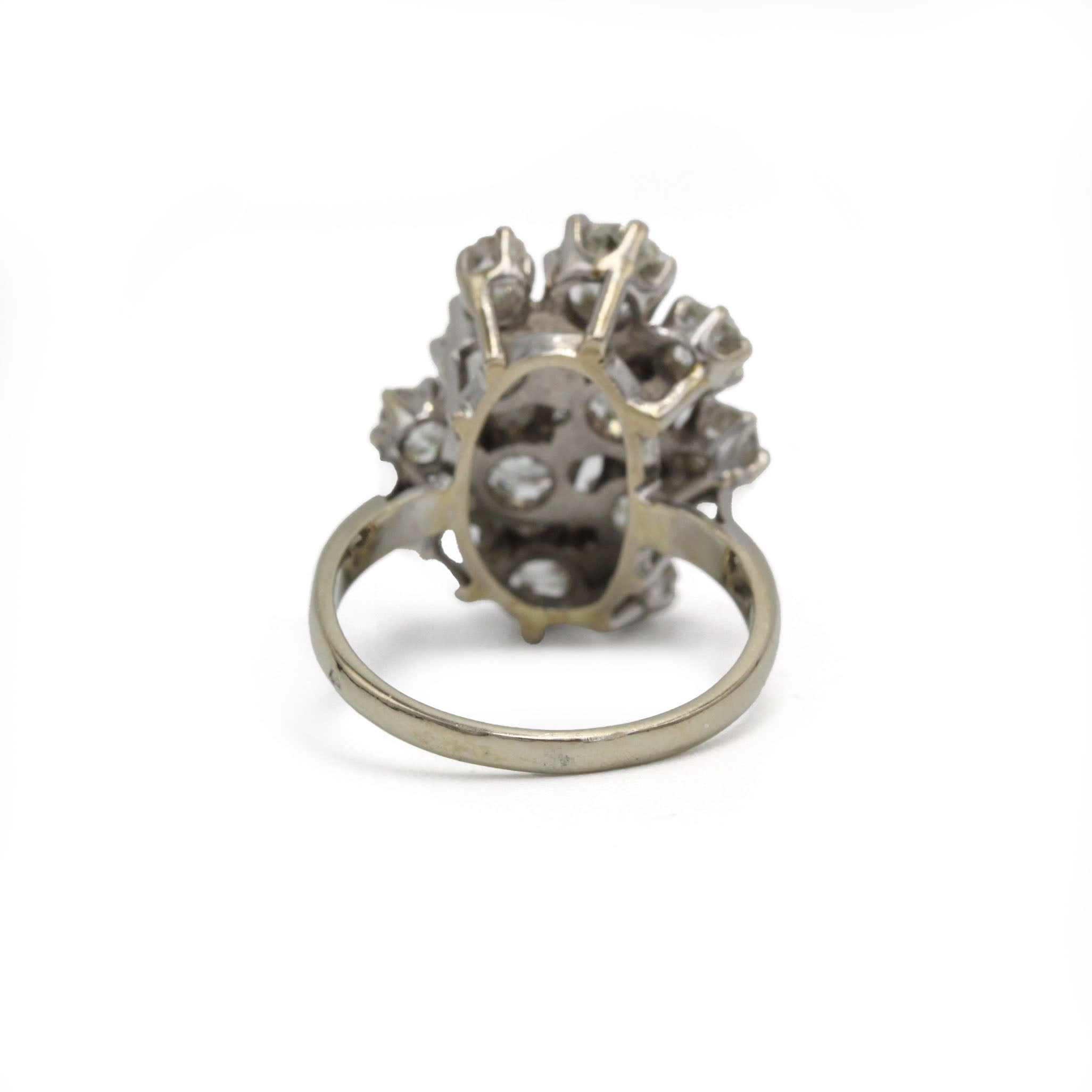 Bague Cocktail - Or blanc & Diamants