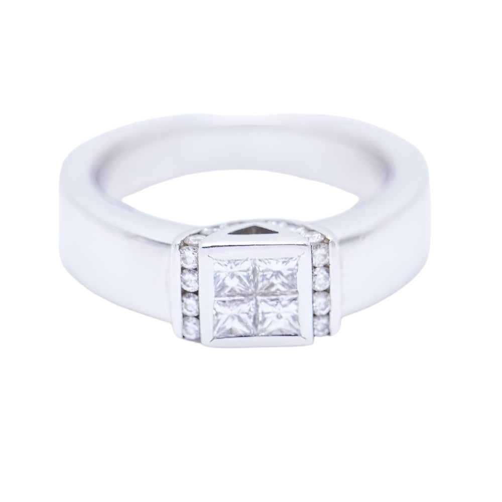 Bague PRINCESS en or avec diamants d'occasion