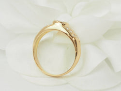 Ring rush in yellow gold and diamond