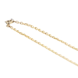 Collier maille forçat jaseron en or jaune