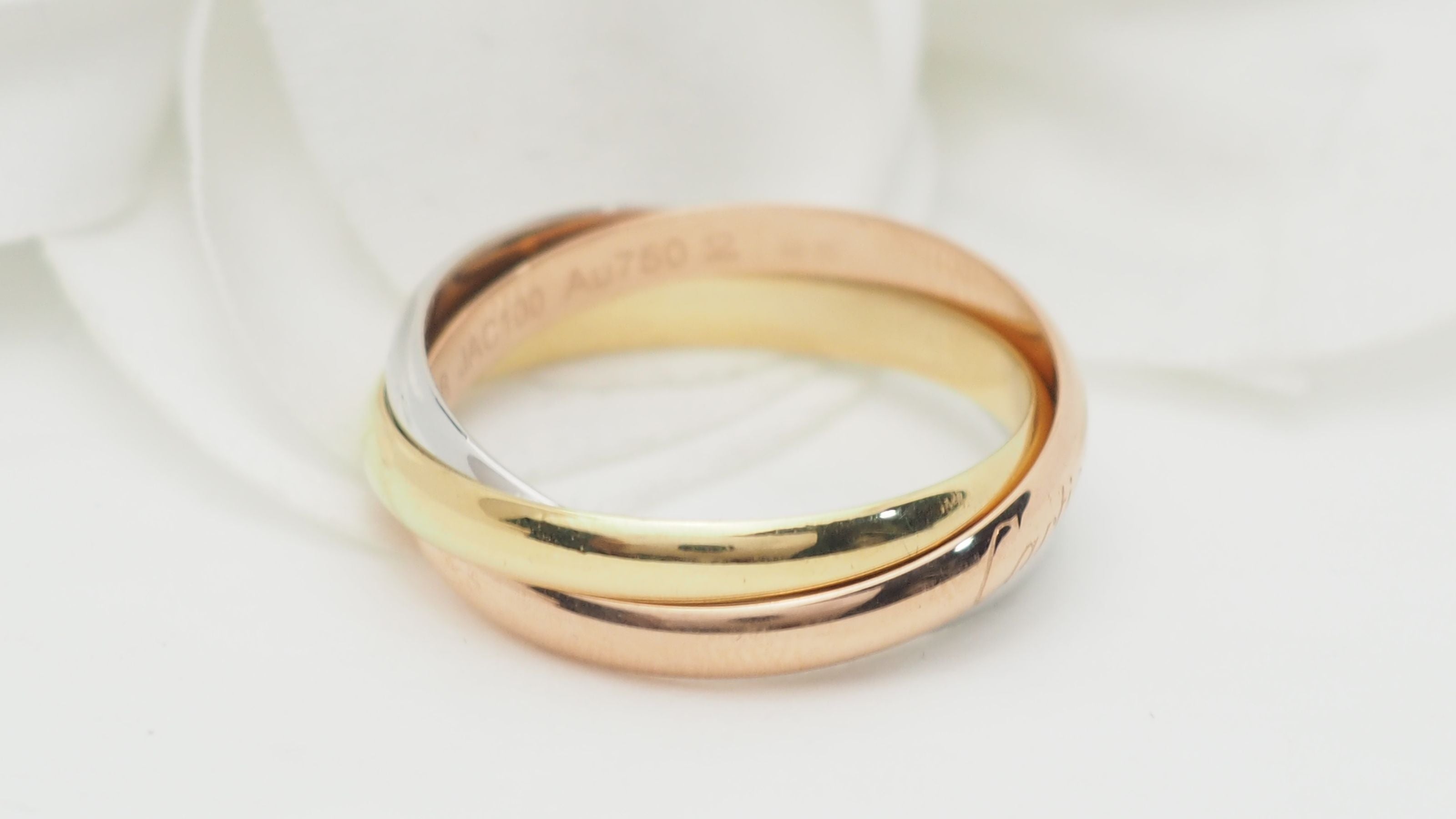 Cartier Trinity 3 gold ring 