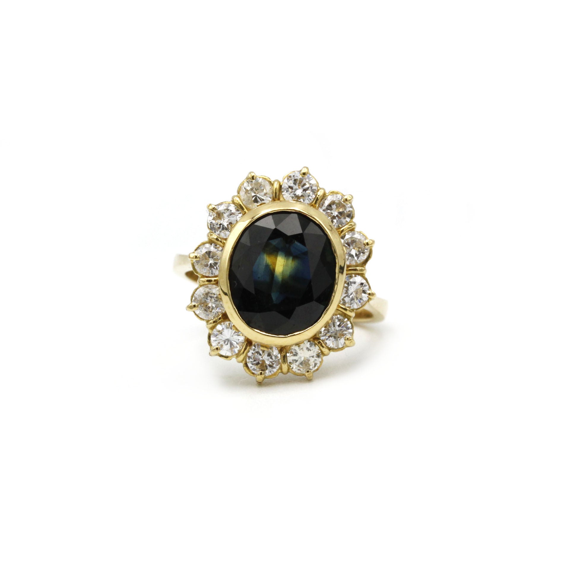 Bague - Or, Saphir & Diamants