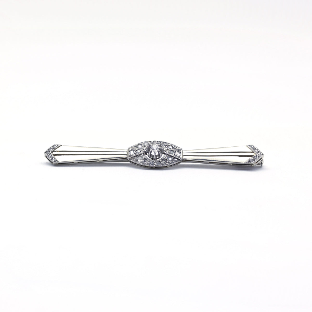Broche - Or, Platine et Diamants