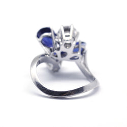 Bague Cocktail - Saphirs et Diamants