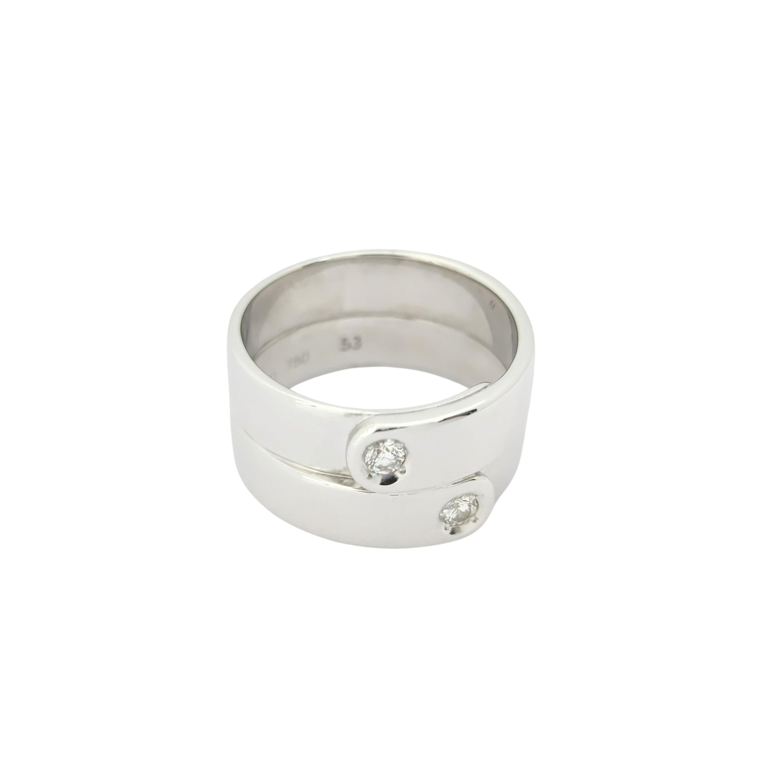 Bague DINH VAN en or blanc et diamants