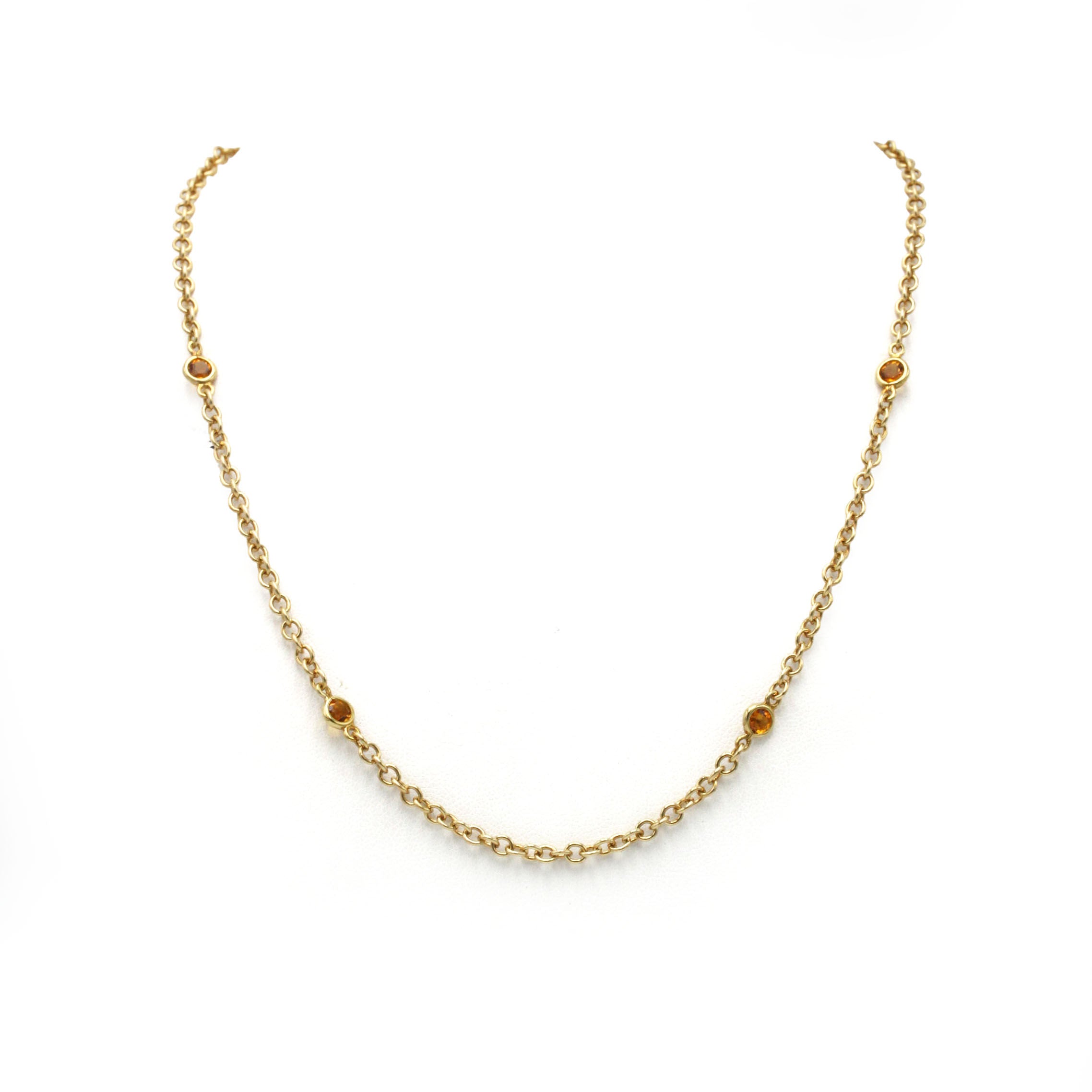 Collier - Or jaune & Citrines