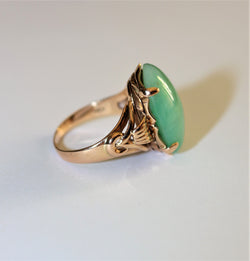 Bague Jade Or jaune