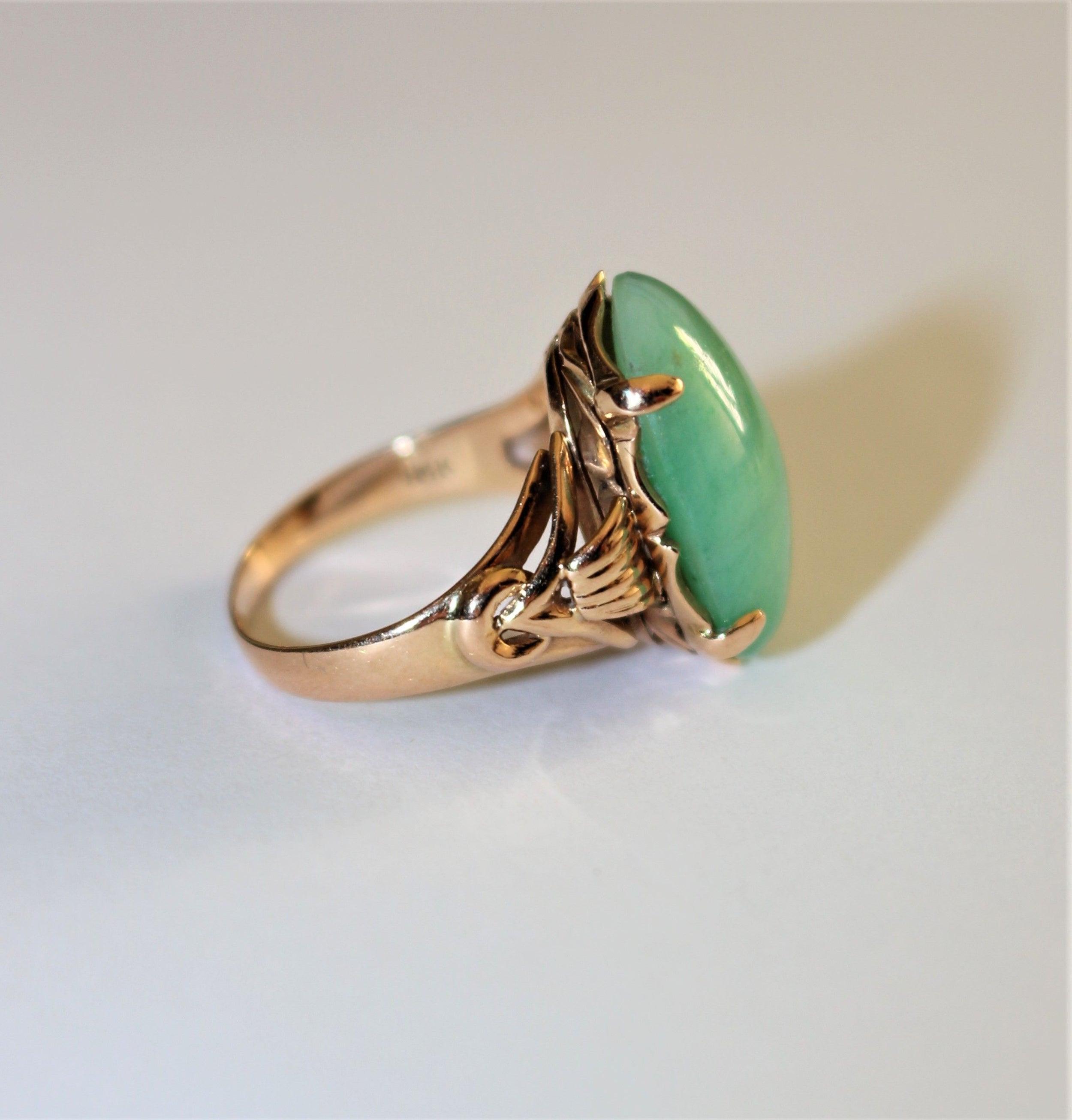 Bague Jade Or jaune