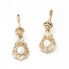 Boucles d'oreilles originales 1810 FLEUR avec diamants