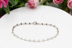 Bracelet rivière en or blanc et diamant