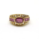 Bague - Or, rubis et diamants