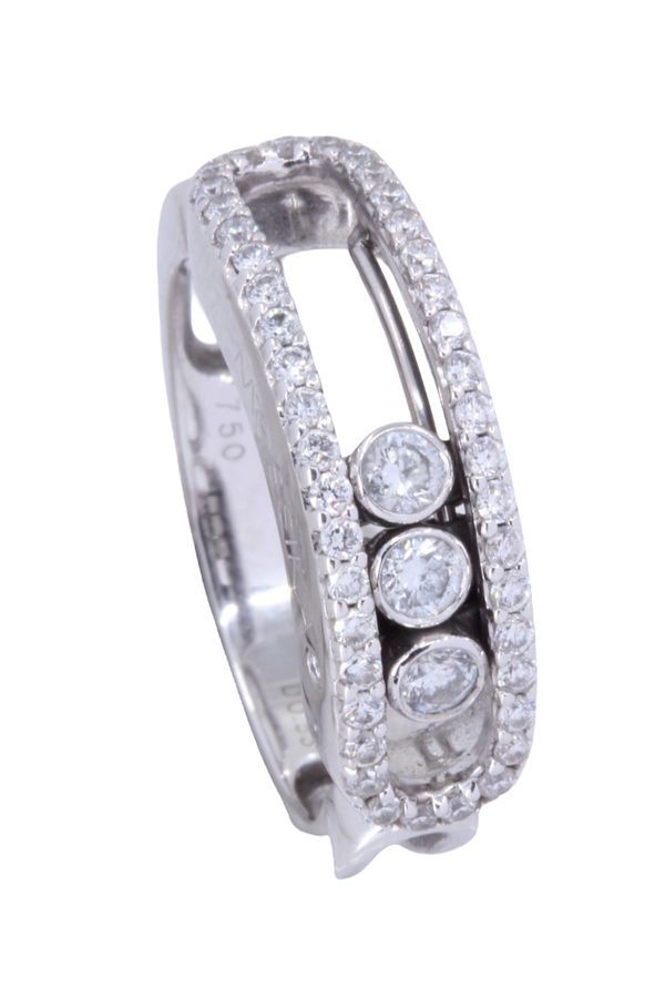 Ring MESSIKA "Classique Move pavée" in white gold