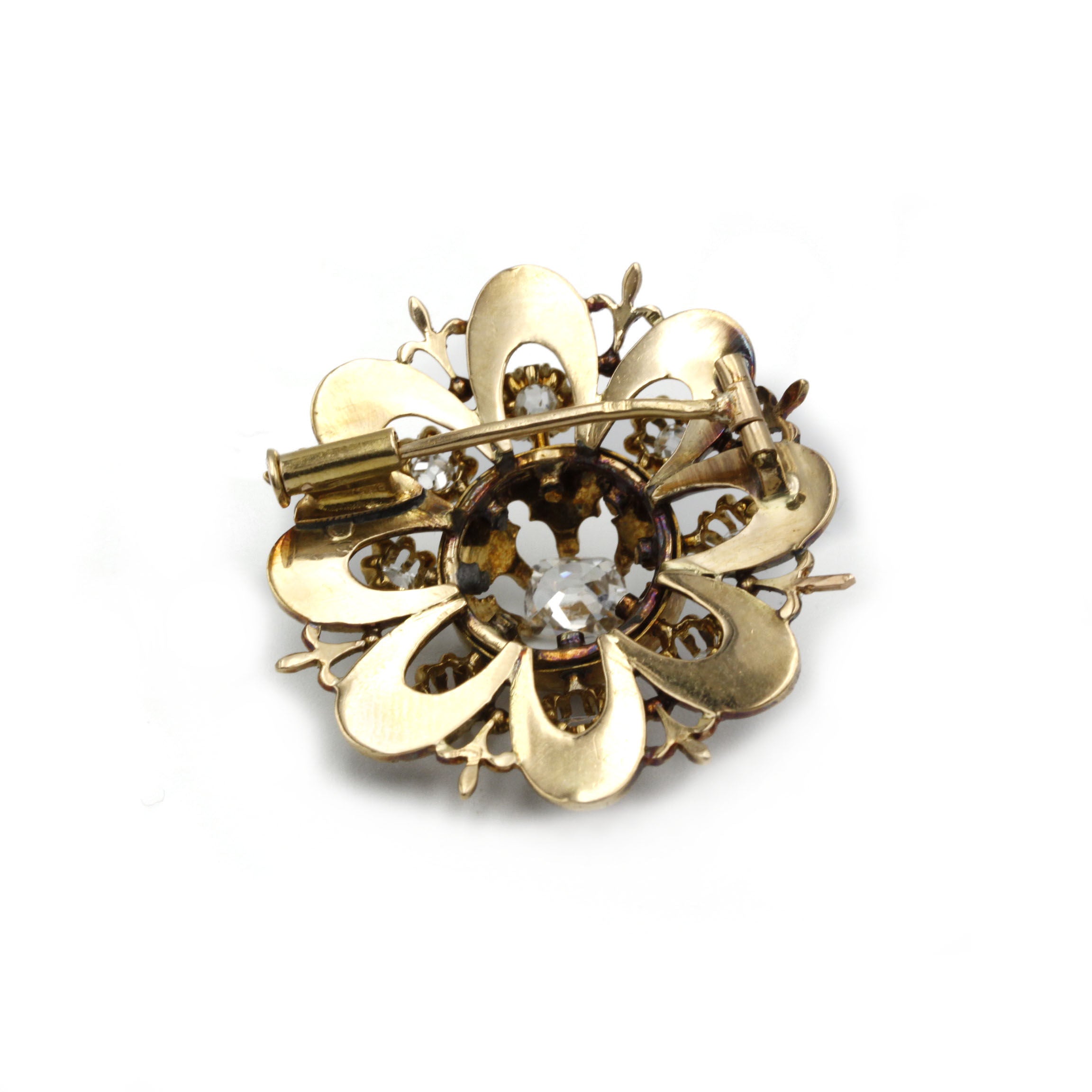 Broche - Or, Email & Diamants