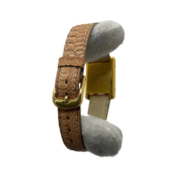 Watch CARTIER "Tank Must" in yellow gold, silver, steel and leather