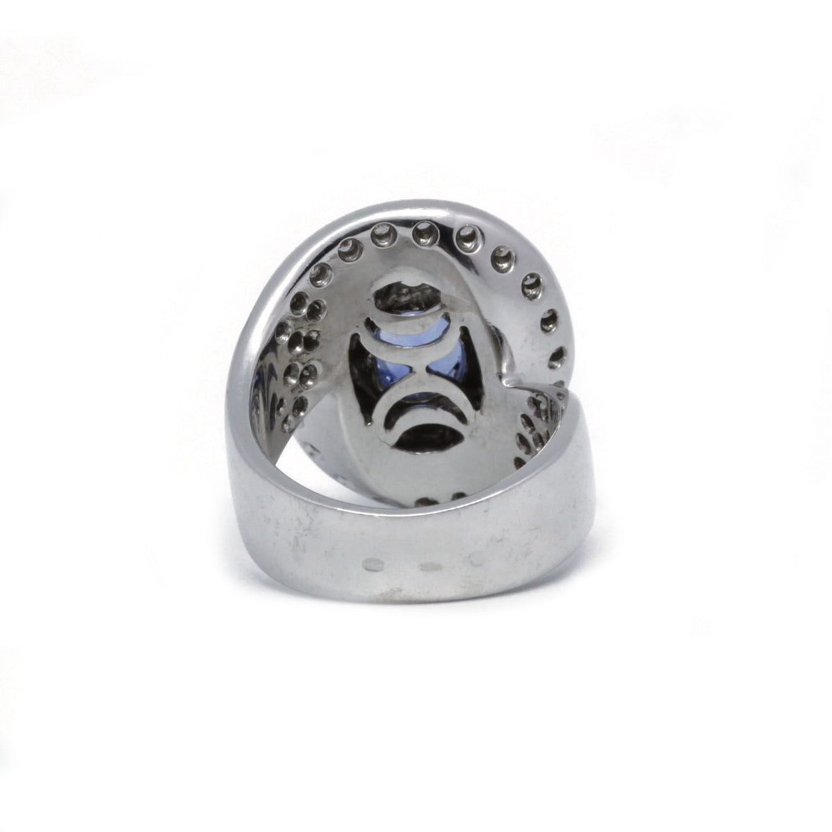 Bague - Or, Saphir Et Diamants